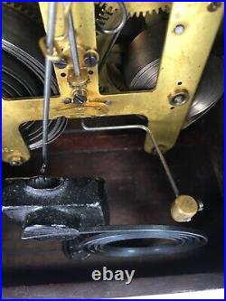 Vintage Seth Thomas Pendulum Mantel Clock Wood With Key 89AL Mechanical Repair