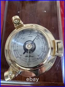 Vintage Seth Thomas Seaside Clock & Barometer Model #1064 Wall Wood Mount