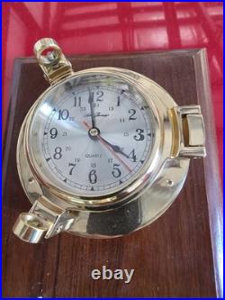 Vintage Seth Thomas Seaside Clock & Barometer Model #1064 Wall Wood Mount