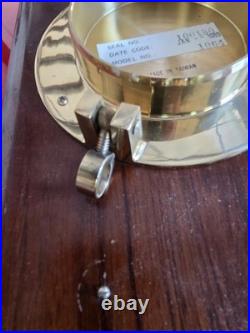 Vintage Seth Thomas Seaside Clock & Barometer Model #1064 Wall Wood Mount