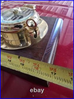 Vintage Seth Thomas Seaside Clock & Barometer Model #1064 Wall Wood Mount
