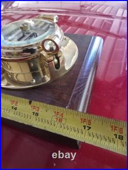 Vintage Seth Thomas Seaside Clock & Barometer Model #1064 Wall Wood Mount