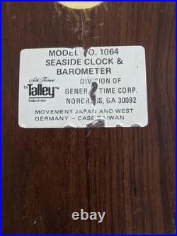 Vintage Seth Thomas Seaside Clock & Barometer Model #1064 Wall Wood Mount