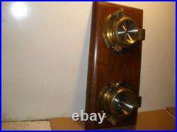 Vintage Seth Thomas Seaside Clock & Barometer Model 1064 Wooden Wall Mount Vintage Seth Thomas Seaside Clock & Barometer Model 1064 Wooden Wall Mount