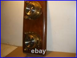 Vintage Seth Thomas Seaside Clock & Barometer Model 1064 Wooden Wall Mount Vintage Seth Thomas Seaside Clock & Barometer Model 1064 Wooden Wall Mount