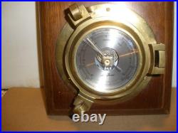 Vintage Seth Thomas Seaside Clock & Barometer Model 1064 Wooden Wall Mount Vintage Seth Thomas Seaside Clock & Barometer Model 1064 Wooden Wall Mount