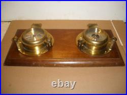 Vintage Seth Thomas Seaside Clock & Barometer Model 1064 Wooden Wall Mount Vintage Seth Thomas Seaside Clock & Barometer Model 1064 Wooden Wall Mount