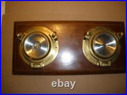 Vintage Seth Thomas Seaside Clock & Barometer Model 1064 Wooden Wall Mount Vintage Seth Thomas Seaside Clock & Barometer Model 1064 Wooden Wall Mount