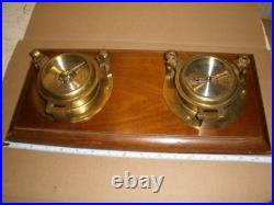 Vintage Seth Thomas Seaside Clock & Barometer Model 1064 Wooden Wall Mount Vintage Seth Thomas Seaside Clock & Barometer Model 1064 Wooden Wall Mount