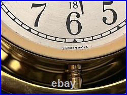 Vintage Seth Thomas Ships Bell Clock, Wall Mount, With Key, Works Great Bought A