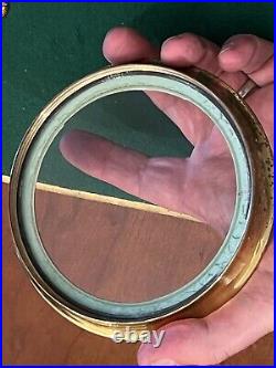 Vintage Seth Thomas Ships Bell Clock, Wall Mount, With Key, Works Great Bought A