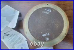 Vintage Seth Thomas Ships Clock Brass Nautical Working with Key Exct
