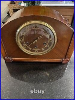 Vintage Seth Thomas Simsbury Art Deco Clock Westminster Chime 8 Day 124 Mvmt