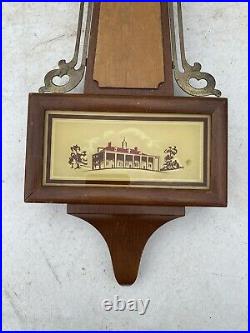 Vintage Seth Thomas Style 8 Day Banjo Wall Clock Untested Made In France