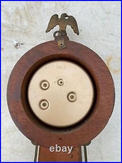 Vintage Seth Thomas Style 8 Day Banjo Wall Clock Untested Made In France
