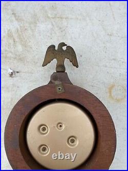 Vintage Seth Thomas Style 8 Day Banjo Wall Clock Untested Made In France