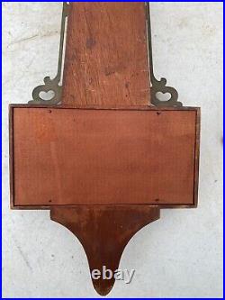 Vintage Seth Thomas Style 8 Day Banjo Wall Clock Untested Made In France