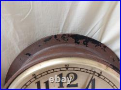 Vintage Seth Thomas US MARITIME COMMISSION Clock in Bakelite Case & Wind-up Key