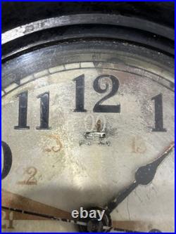 Vintage Seth Thomas US MARITIME COMMISSION Clock in Metal Case Wind-up Key
