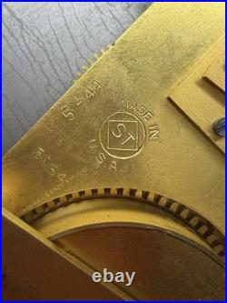 Vintage Seth Thomas US MARITIME COMMISSION Clock in Wood Case 1944 Made In USA