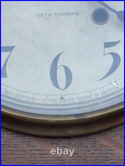 Vintage Seth Thomas Wall Clock USA Made Part/ Repair
