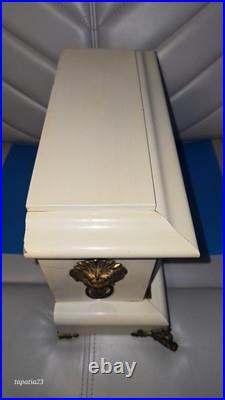 Vintage Seth Thomas White Adamantine Bronze 6 Column Mantle Clock (No Key) Vintage Seth Thomas White Adamantine Bronze 6 Column Mantle Clock (No Key)
