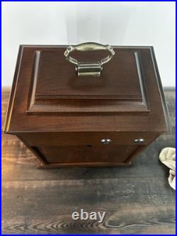 Vintage Seth Thomas Wind Up Antique Wood Mantel Clock With Key A403- 001 7803