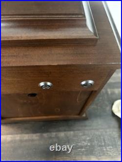 Vintage Seth Thomas Wind Up Antique Wood Mantel Clock With Key A403- 001 7803