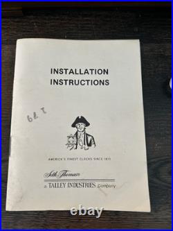 Vintage Seth Thomas Wind Up Antique Wood Mantel Clock With Key A403- 001 7803