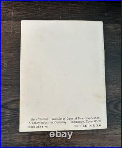 Vintage Seth Thomas Wind Up Antique Wood Mantel Clock With Key A403- 001 7803