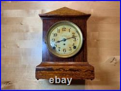 Vintage Seth Thomas Wind Up Mantle Clock With Rosewood Case Have Key