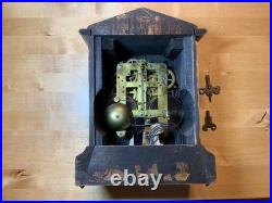 Vintage Seth Thomas Wind Up Mantle Clock With Rosewood Case Have Key