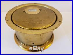 Vintage Seth Thomas'helmsman' Brass Nautical Ships Bell Porthole Marine Clock