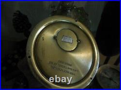 Vintage Ship Brass Weather Bell Clock With Base Seth Thomas Corsair E537-005