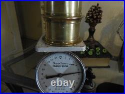 Vintage Ship Brass Weather Bell Clock With Base Seth Thomas Corsair E537-005