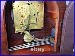 Vintage Tambour Seth Thomas 8 Day Westminster Chime Clock Working Circa 1950's