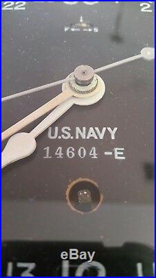 Vintage U. S. Navy Clock. Made By. Seth Thomas. Working Condition