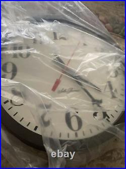 Vintage WORKING Seth Thomas 14 Bubble Face Electric School Office Wall Clock