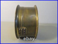 Vintage WWII Seth Thomas Brass Ship's Clock No. 41 Works Key No Bell Chime