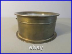 Vintage WWII Seth Thomas Brass Ship's Clock No. 41 Works Key No Bell Chime