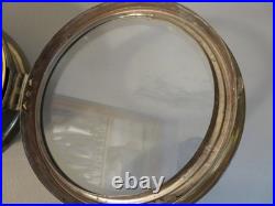 Vintage WWII Seth Thomas Brass Ship's Clock No. 41 Works Key No Bell Chime