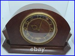 Vintage Working 1940's SETH THOMAS Art Deco Tambour Mantel Shelf Clock A200