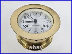 Vintage Working SETH THOMAS Corsair Brass Ships Bell Strike Porthole Clock Vintage Working SETH THOMAS Corsair Brass Ships Bell Strike Porthole Clock