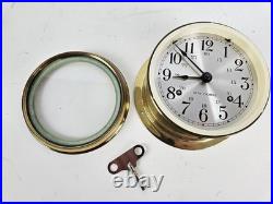 Vintage Working SETH THOMAS Corsair Brass Ships Bell Strike Porthole Clock Vintage Working SETH THOMAS Corsair Brass Ships Bell Strike Porthole Clock