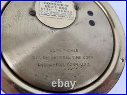 Vintage Working SETH THOMAS Corsair Brass Ships Bell Strike Porthole Clock Vintage Working SETH THOMAS Corsair Brass Ships Bell Strike Porthole Clock