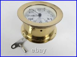 Vintage Working SETH THOMAS Corsair Brass Ships Bell Strike Porthole Clock Vintage Working SETH THOMAS Corsair Brass Ships Bell Strike Porthole Clock