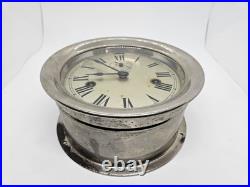 Vintage Working SETH THOMAS WWII Mechanical Nickel Porthole Ship Wall Clock 7 Vintage Working SETH THOMAS WWII Mechanical Nickel Porthole Ship Wall Clock 7