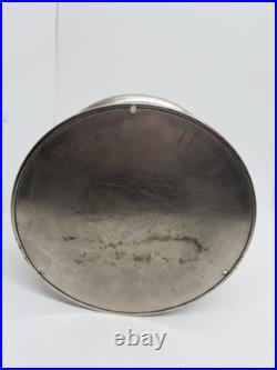 Vintage Working SETH THOMAS WWII Mechanical Nickel Porthole Ship Wall Clock 7 Vintage Working SETH THOMAS WWII Mechanical Nickel Porthole Ship Wall Clock 7