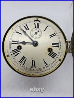 Vintage Working SETH THOMAS WWII Mechanical Nickel Porthole Ship Wall Clock 7 Vintage Working SETH THOMAS WWII Mechanical Nickel Porthole Ship Wall Clock 7