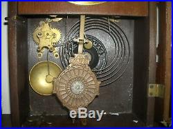 Vintage antique Seth Thomas Eclipse wood wall clock No. C813 used